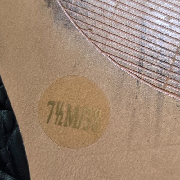 Vince Camuto Cilda Pointed Toe Slingback Flat Shoes Size 7.5M/38 Croc Embossed - Picture 7 of 8